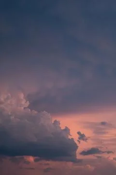 Close up after sunset sky background, natural landscape background Stock Photos
