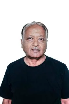 Close up of an aged Indian man. Stock Photos