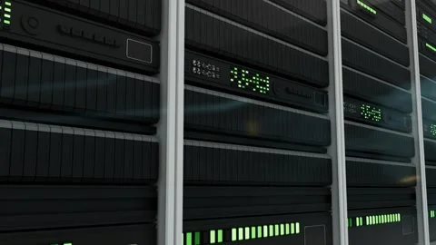 Close-up of AI data center Stock-Footage 331947346