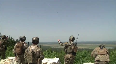 Close Air Support Live Fire Exercise Stock Footage 38916710