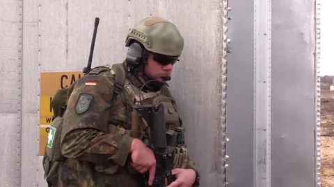 Close Air Support Training with U.S. and German airmen Stock Footage 83645825