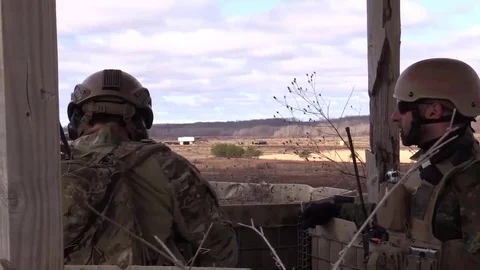 Close Air Support Training with U.S. and German airmen Stock Footage 83645872