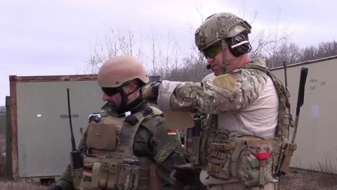 Close Air Support Training with U.S. and German airmen Stock Footage 83645917