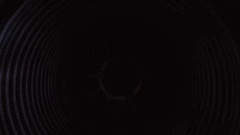 Close-up of an aircraft turbofan engine sets on a stand Stock Footage 117714311