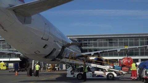 Close up of an airplane engine on service. Kyiv, Ukraine 16.09.2019 Stock Footage 115985979
