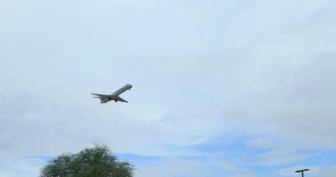 Close-up of Airplane Flying. Stock Footage 98668799