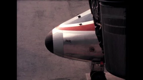 Close-up of Airplane Nose Stock Footage 278331786