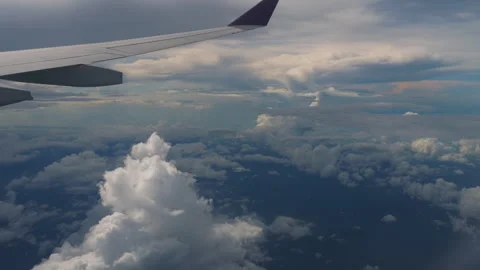 Close-up of airplane wing Video stock 304625054