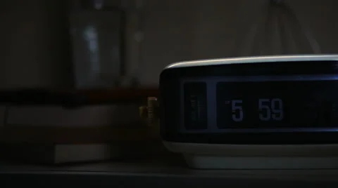 Close up of alarm clock ringing in morning Video stock 53002603