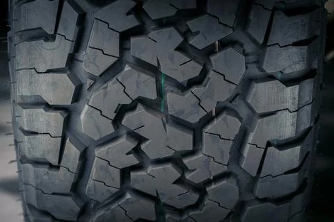 Close-up of all terrain tire patterns and textures, use for abstract backgr.. Stock Photos