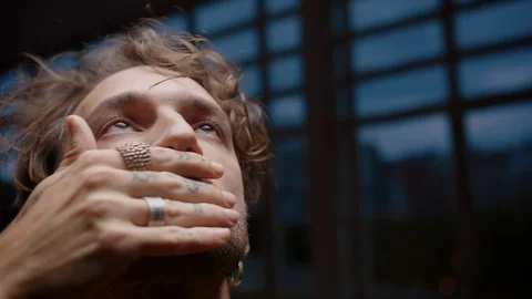 Close up of alluring Caucasian dancer moving gracefully hand with tattoo and Stock Footage 109366470