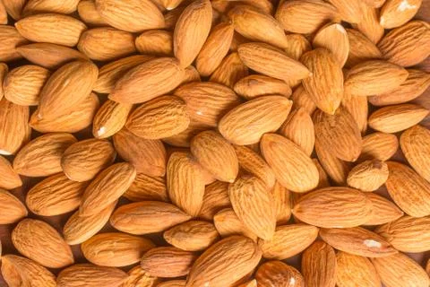 Close-up on Almonds Stock Photos