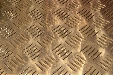 Close-up of aluminium pattern for decoration purposes in a fashion store. Stock Photos