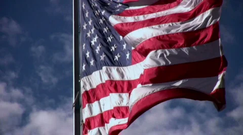 Close Up of American Flag 動画素材 559809