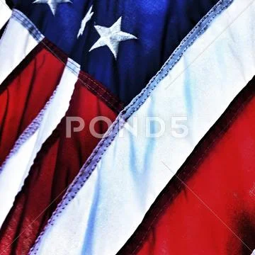 Close up of American flag Stock Photos