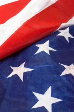 Close up of american flag Stock Photos