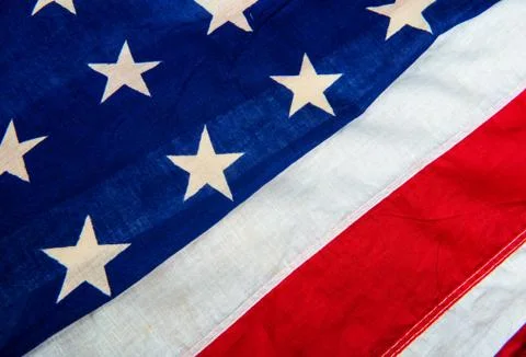 Close up on an american flag Stock Photos