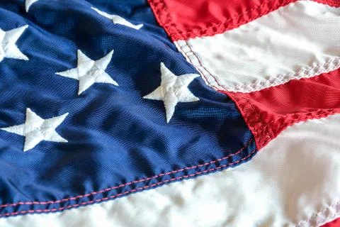 Close up of American flag Stock Photos