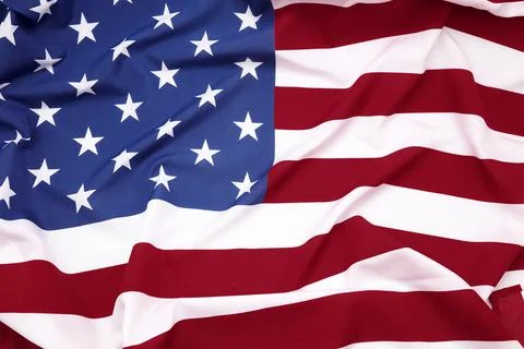 Close-up of American flag Stock Photos