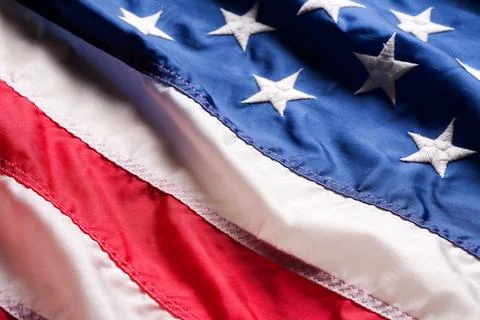 Close-up american flag Stock Photos