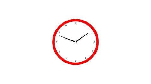Close up of an analog clock showing time passing. Stock Footage 310106595