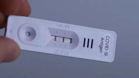 Close-up Analysis of Covid-19 Antigen Test Positivity Stock-Footage 169010694