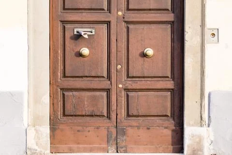 Close up of an ancient door Stock Photos