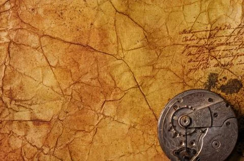 Close-up of an ancient gears Stock Photos