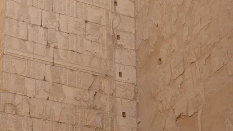Close-Up of Ancient Mural Video stock 129229927