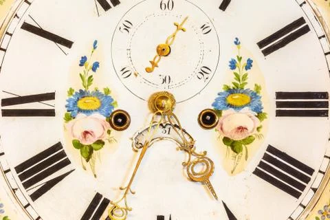 Close up of an ancient ornamental clock Foto stock