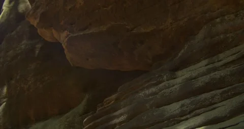 Close Up Of Ancient Sandstone Rock Formations In Bohemian Paradise 库存影片 345151837