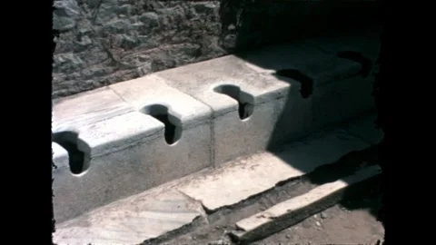 Close-up of Ancient Stone Stock Footage 277585260