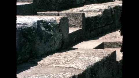Close-Up of Ancient Stone Steps Video stock 277585278