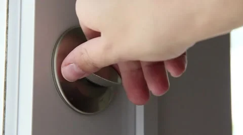 Close and Lock Door Video stock 40702995