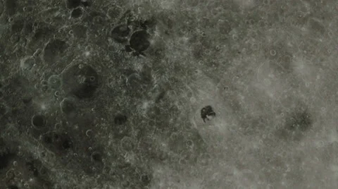 Close-up and zoom of full moon in the night Stock Footage 34457549