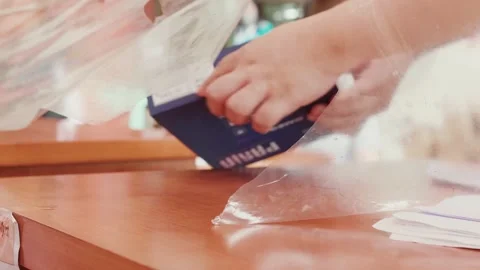 Close up of android tablet given free to students for online classes Video stock 142576029