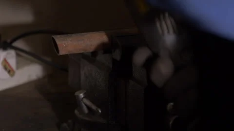 Close Up of Angle Grinder Cutting Steel with Flying Sparks Stock Footage 346769340