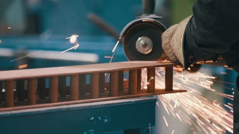 Close up  Angle Grinder Stock Footage 103774807