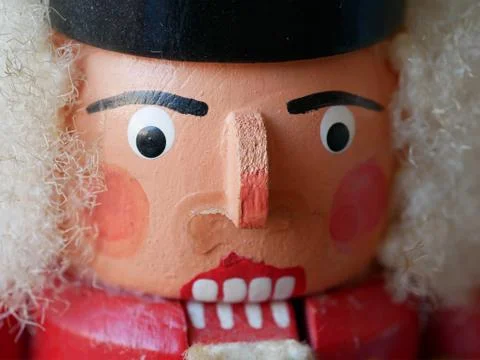 Close-up of An Angry Looking Nussknacker Stock Photos