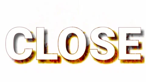 Close animated text with fire shadows on a white background Stock-Footage 130259093