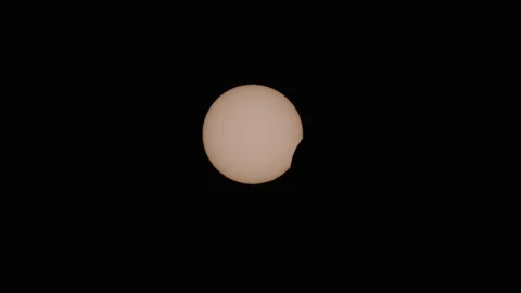Close Up of Annular Solar Eclipse 2026 스톡 동영상 343104838
