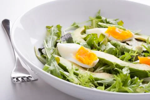 Close up of aocado salad Stock Photos