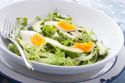 Close up of aocado salad Stock Photos