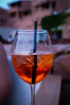 Close-Up of Aperol Spritz Stock Photos