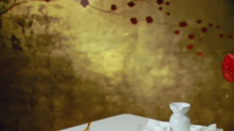 Close-up of appetizer on plate Stock Footage 57814750