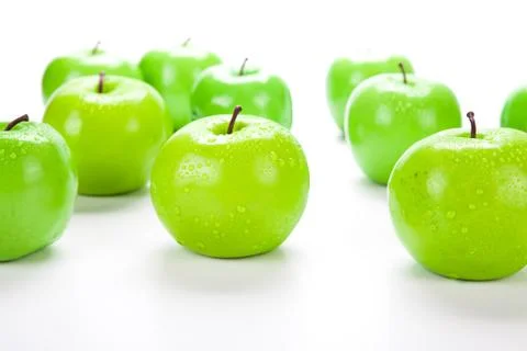 Close-up of an apple green 1 Stock Photos