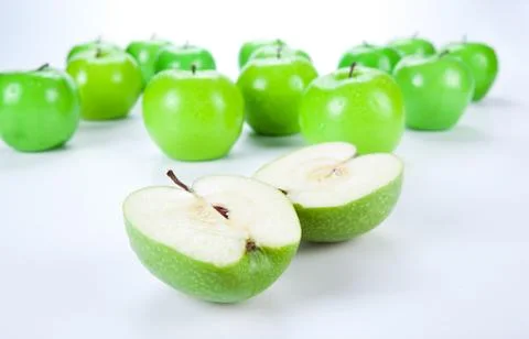 Close-up of an apple green 1 Stock Photos