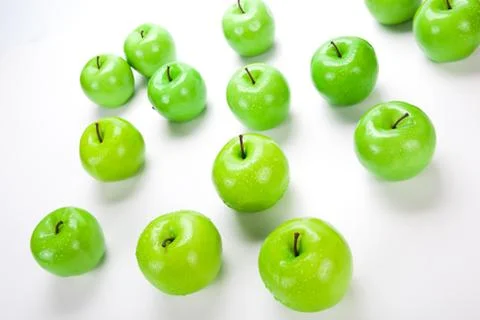 Close-up of an apple green 1 Foto stock