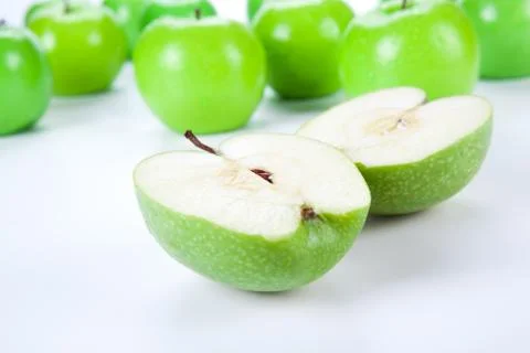 Close-up of an apple green 1 Foto stock