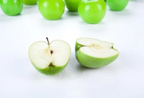 Close-up of an apple green Stock-Fotos